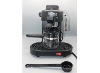 Details By Mr Coffee Steam Espresso Machine - Model ECM7 - Manual Included