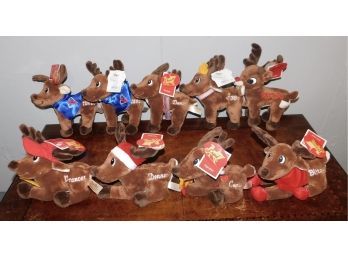 Dan-dee Collectors Choice Plush Reindeer Lot - 9 Total