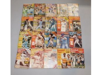 Vintage Baseball Digest Magazines - 20 Total