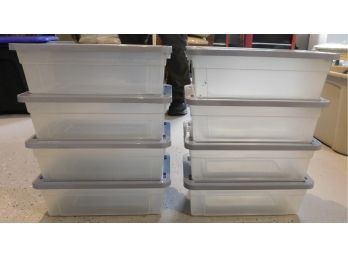 Tamor Plastic Storage Containers - 8 Total