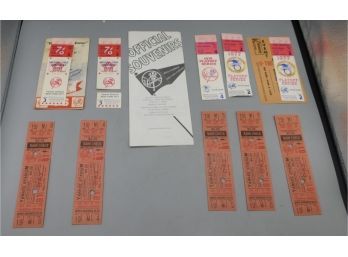 Vintage Baseball Ticket Lot - 10 Total