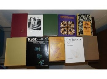 Assorted Lot Of Vintage Insect Books - 10 Total