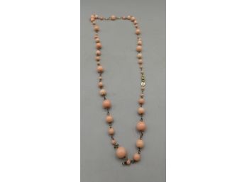 Pink Beaded Costume Jewelry Necklace