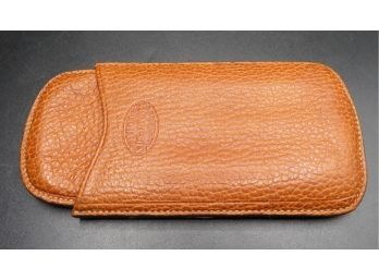 Thompson & Co Inc. Leather Cigar Carry Case Vintage Travel Case Cedar Lined