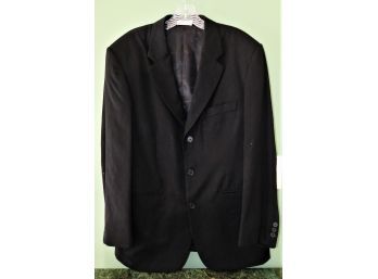 Trieste Black Wool Sports Jacket - Men's Size 40S