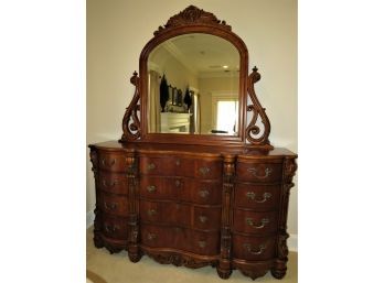 Pulaski Furniture Wood Mirrored Dresser