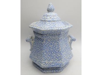 Vermiccili Blue & White Jar With Lid
