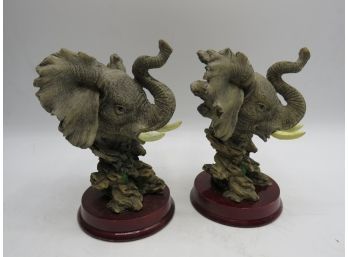 Elephant Figurines - Set Of 2