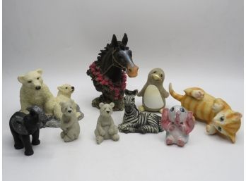 Animal Figurines - Assorted Set Of 9