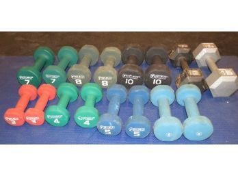 Dumbbells - Assorted Set Of 8 Pairs