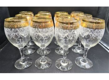 Cristalieria Fratelli Fumo Wine Glasses - In Original Boxes - Set Of 12