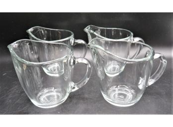 Anchor Hocking Glass Creamers - Set Of 4