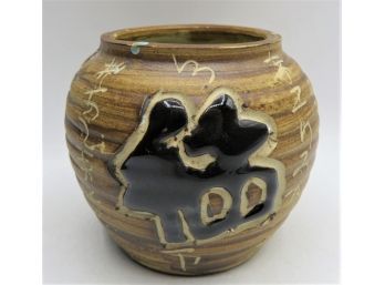 Pottery Asian Vase