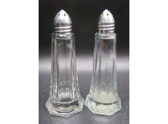 Glass Salt & Pepper Shakers  - Set Of 2