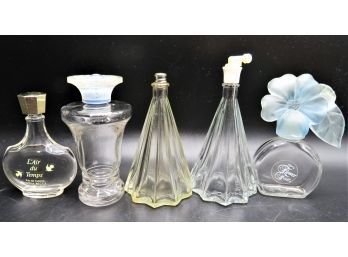 Glass Perfume Bottles - Assorted Set Of 5