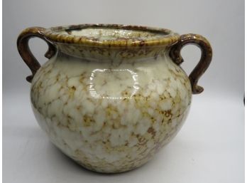 Tranquil Garden Handled Ceramic Bowl