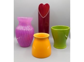 Colorful Decorative Vase Set - Set Of Four