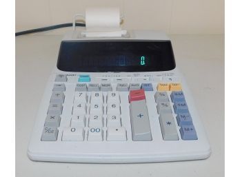 Sharp Corporation Electronic Calculator With Receipt Paper