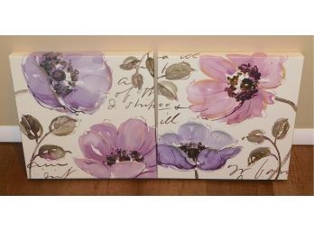 Pela Studio And Wild Apple Graphics Floral Canvas Art Prints - Set Of Two
