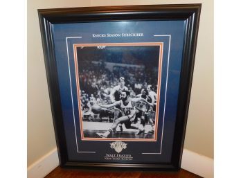 Knicks Season Subscriber Authentic Photograph Of Walt Frazier - Framed With Certificate Of Authenticity