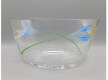 Artist Signed Hand Art Glass Decorative Bowl