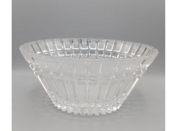 Cut Glass Decorative Bowl & Ribbed Decorative Glass Bowl