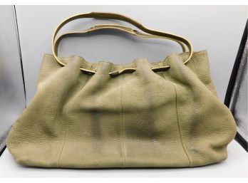 Kenneth Cole Genuine Leather Olive Green Handbag