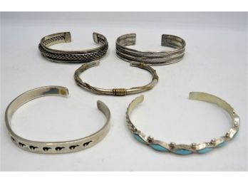 Sterling Silver Bracelets - Set Of 5