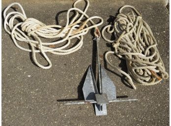 Metal Bay Anchor & Rope Line
