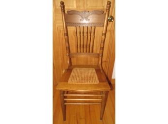 Wood Cane Seat Chair