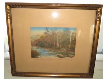 Wallace Nutting 'red, White & Blue' Framed Art