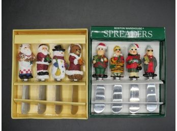 Linen's N Things & Boston Warehouse Trading Co. Spreaders - Two Sets Of 4 Each - In Original Boxes