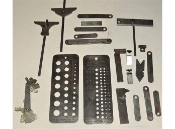 Vintage Metal Measuring Tools - Assorted Lot