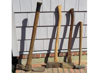 Axes, Pick Axe, Sledge Hammer - Assorted Set Of 6
