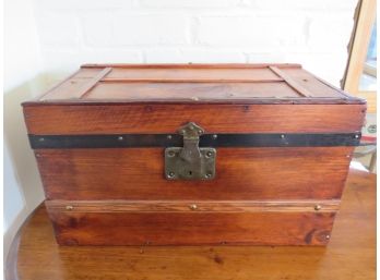 Vintage Table Top Wood Decorative Storage Box