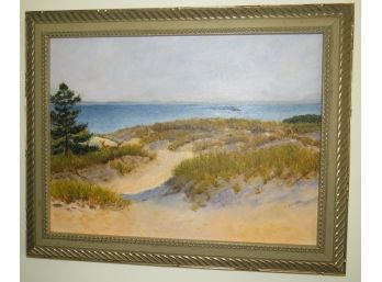 Doris Redlien Beachscape Framed Painting
