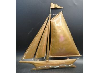 Copper Sailboat Decor
