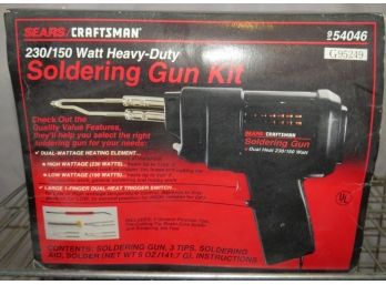 Sears Craftsman 230/150 Watt Heavy Duty Soldering Gun Kit - Original Box
