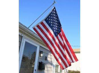 American Flag With Pole