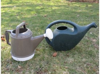 Plastic Watering Cans - Bloem 2.5 Gallon Watering Can & Green 2 Gallon Watering Can - Set Of 2