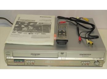 Panasonic, DMR-E75VP Progressive-Scan DVD Recorder/ VCR Combo, Remote & Instruction Booklet