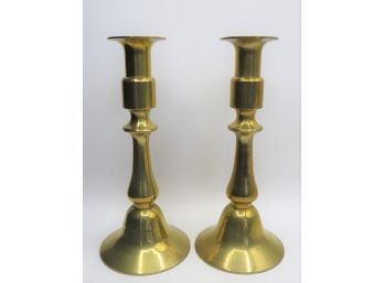 Brass Candlestick Holders - Set Of 2
