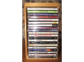 CD's - Assorted Lot  With Wood CD Holder
