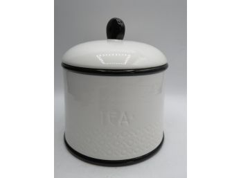 Biscuit 'tea' Ceramic Cannister In Original Box
