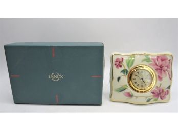 Lenox Floral Table Clock - In Original Box