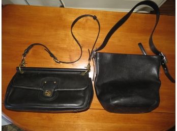 Coach Black Handbags - Set Of 2