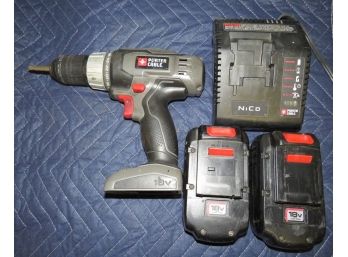 PORTER-CABLE PC1801D 18V 1/2 Inch Drill/Driver, 2 18V Batteries & Charger