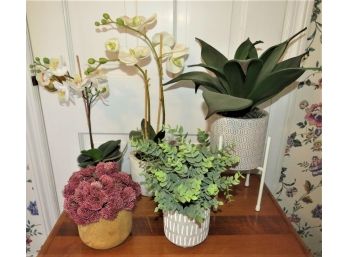 Artificial Decorative Plants/flowers - Assorted Set Of 5