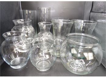 Glass Vases Assorted Set Of 11