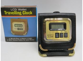 LCD Wallet Travel Clock - In Original Box